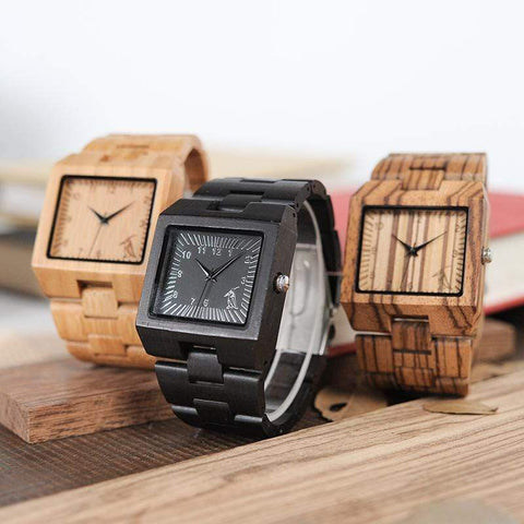 BOBO BIRD Quad Wooden Watch