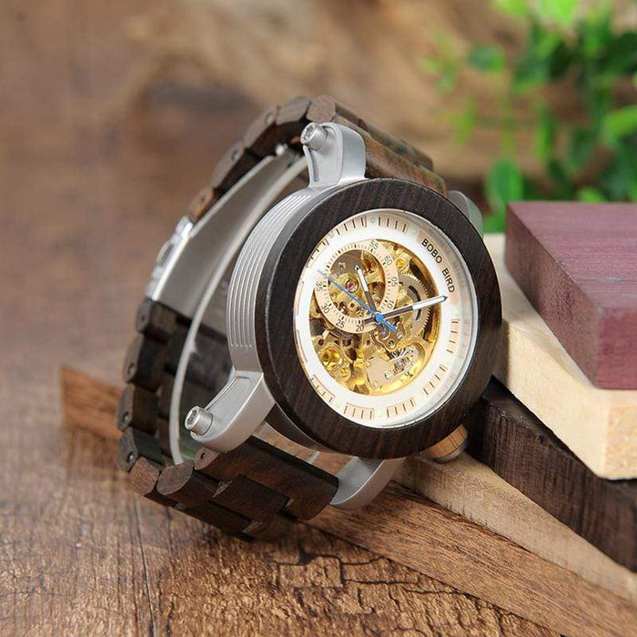 BOBO BIRD houten mechanisch horloge 