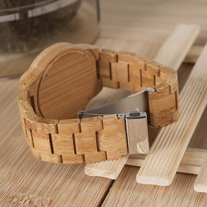 BOBO BIRD Bamboo Wooden Watch with Dials