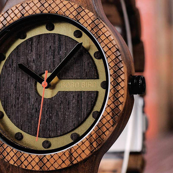 BOBO BIRD Designer Wooden Watch Quartz