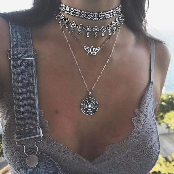 Boho Double Layer Necklace