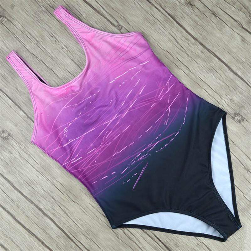 Badpak uit één stuk met gekruiste rug 