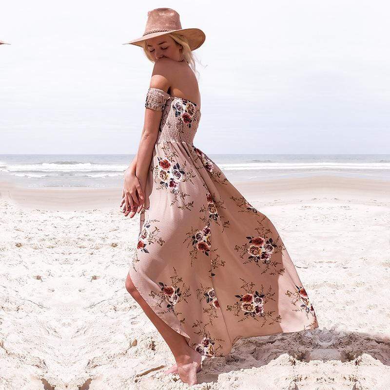 Floral Long Dress- 4 Colors