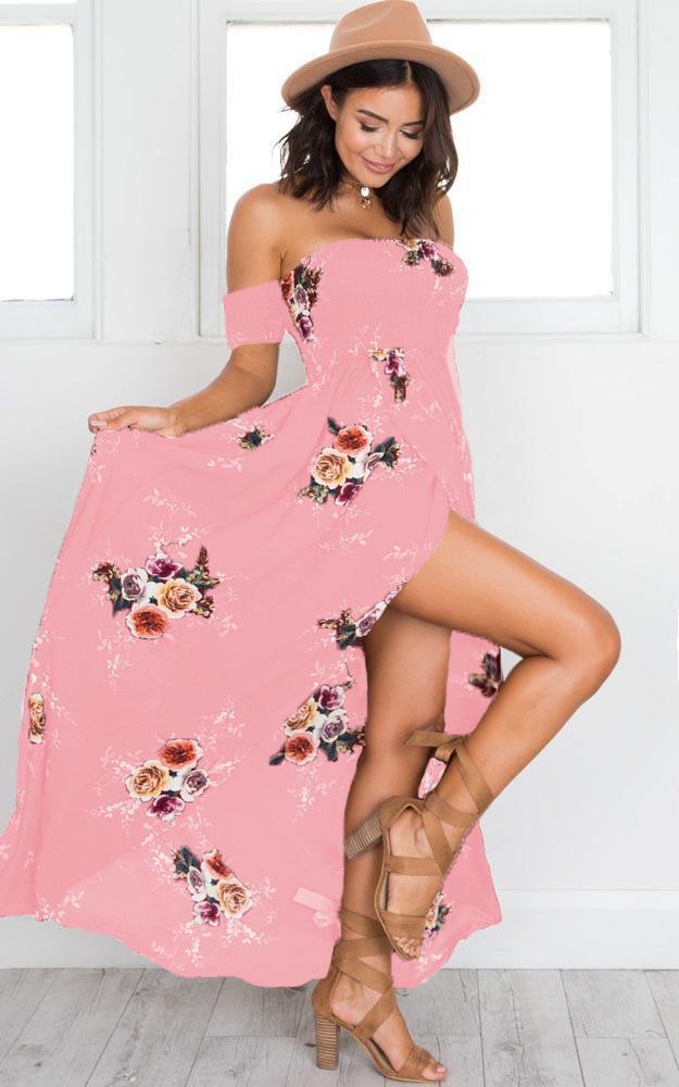 Floral Long Dress- 4 Colors