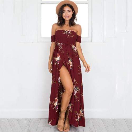 Floral Long Dress- 4 Colors