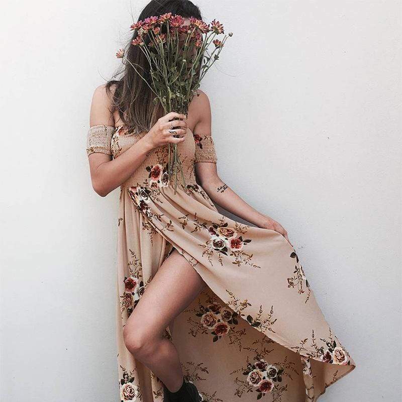 Floral Long Dress- 4 Colors