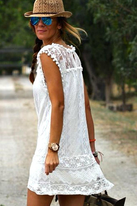 Vestido blanco de verano 