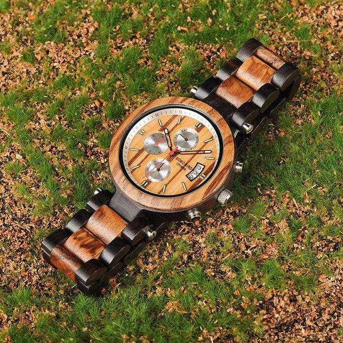 BOBO BIRD Reloj único de madera de ébano 