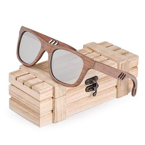 BOBO BIRD Wooden Mirrored Fashion Sunglasses