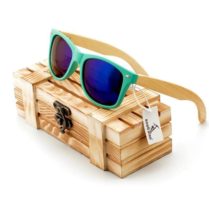 BOBO BIRD Wooden Sunglasses with Plastic Frames- Polarized Lenses