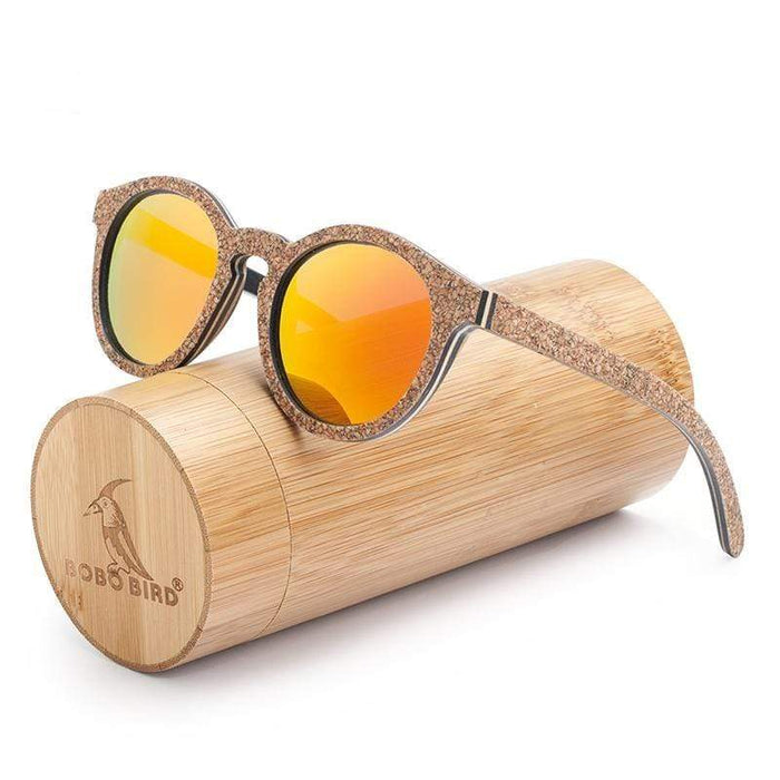 BOBO BIRD Wooden Sunglasses- Polarized Lenses Cat Eye Frames