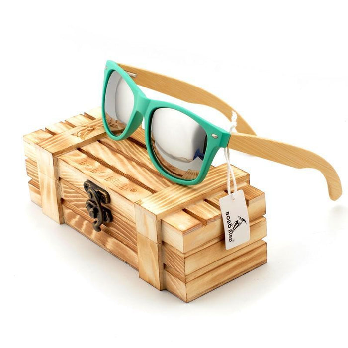 BOBO BIRD Wooden Sunglasses with Plastic Frames- Polarized Lenses