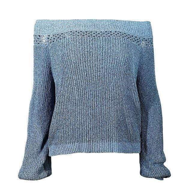 Off Shoulder Knit Sweater
