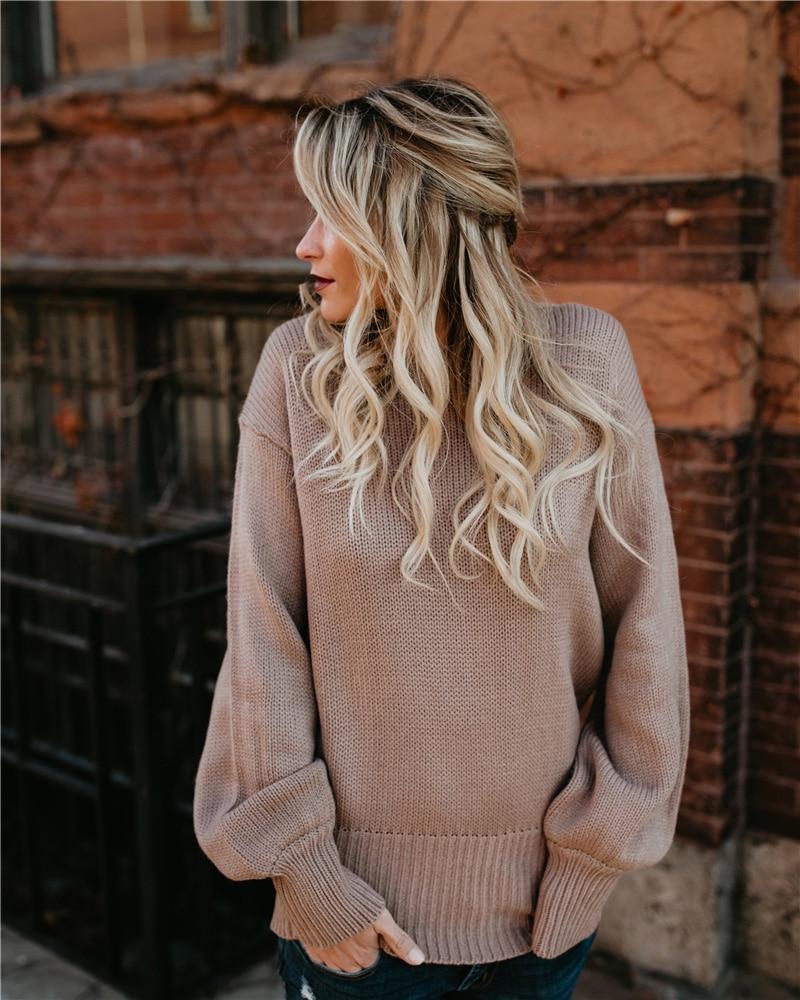 Pink Backless Knot Sweater