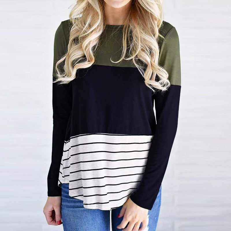 Stripe Long Sleeve Top