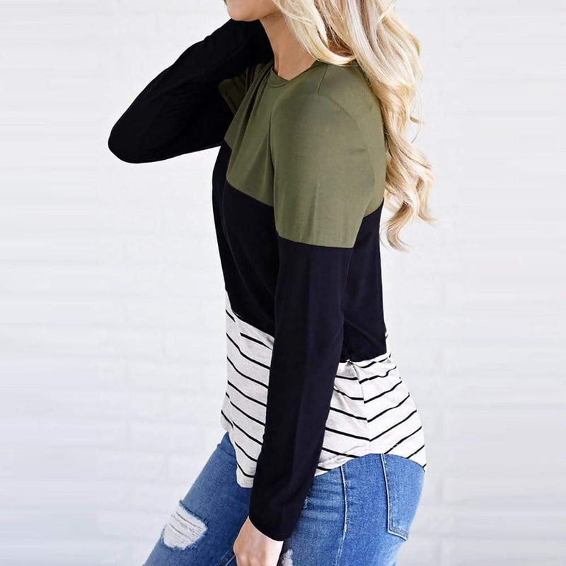 Stripe Long Sleeve Top