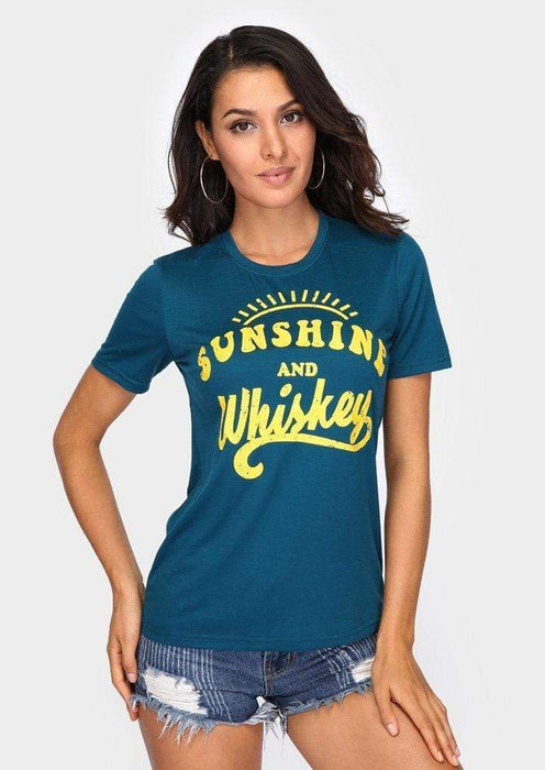 Zonneschijn en whisky T-shirt 