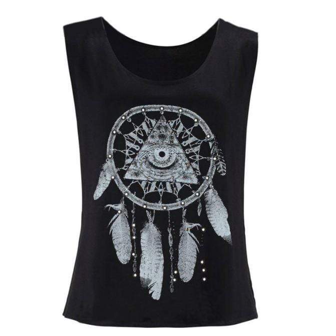 Printed Sleeveless Top