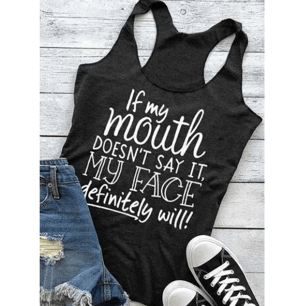 If My Mouth Tank Top