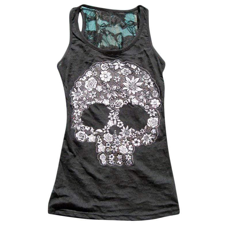 Punk Rock Skull Tank