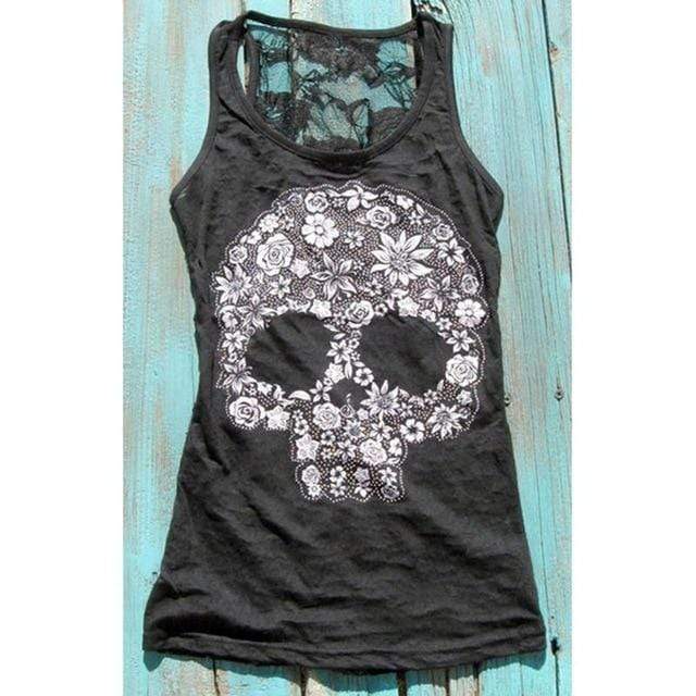 Punk Rock Skull Tank