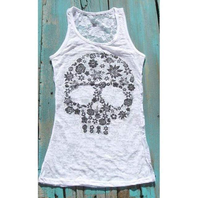 Punk Rock Skull Tank