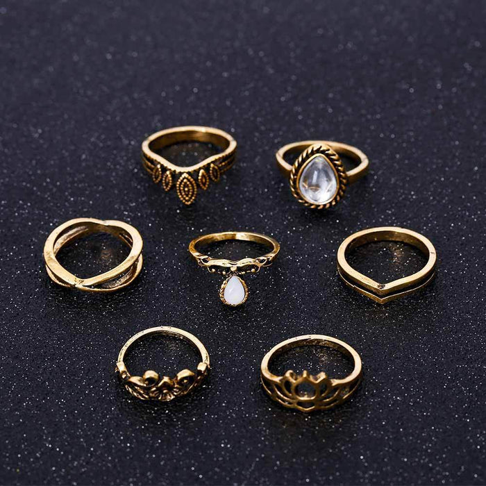 Conjunto de anillos antiguos 