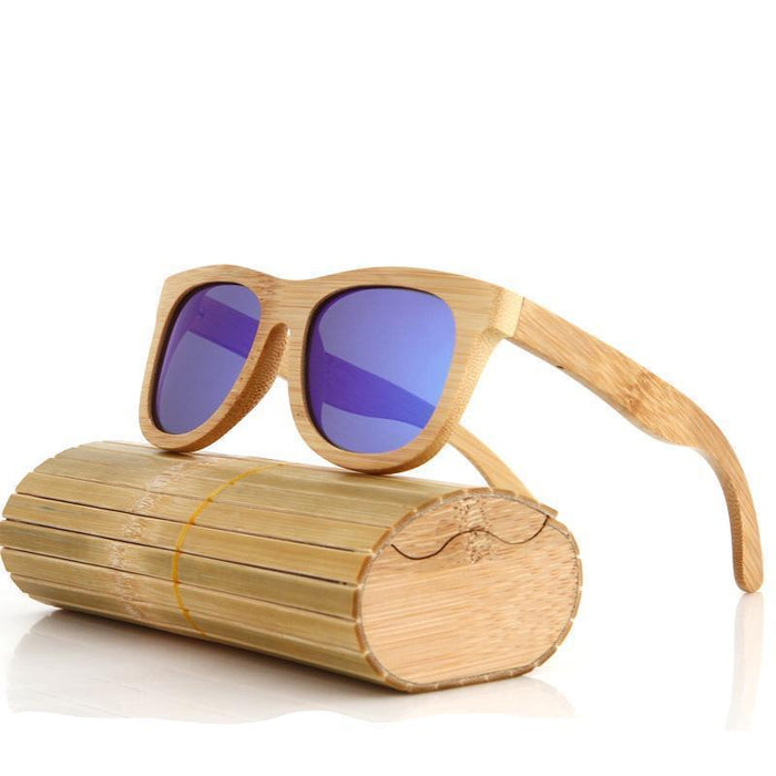 Gafas de sol de madera de bambú Lentes polarizadas 