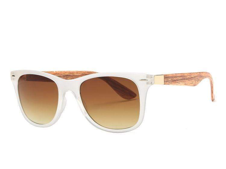 Gafas de sol estilo verano de grano de madera 