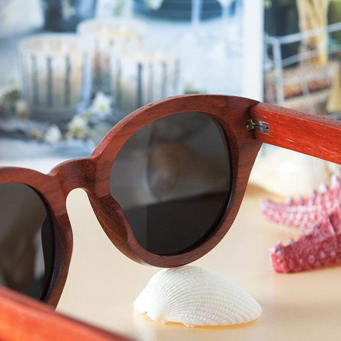 BOBO BIRD Gafas de sol de madera estilo ojo de gato - Lentes polarizadas 
