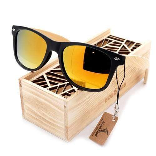 BOBO BIRD  Wooden Sunglasses With Plastic Frames and Polarized Lenses
