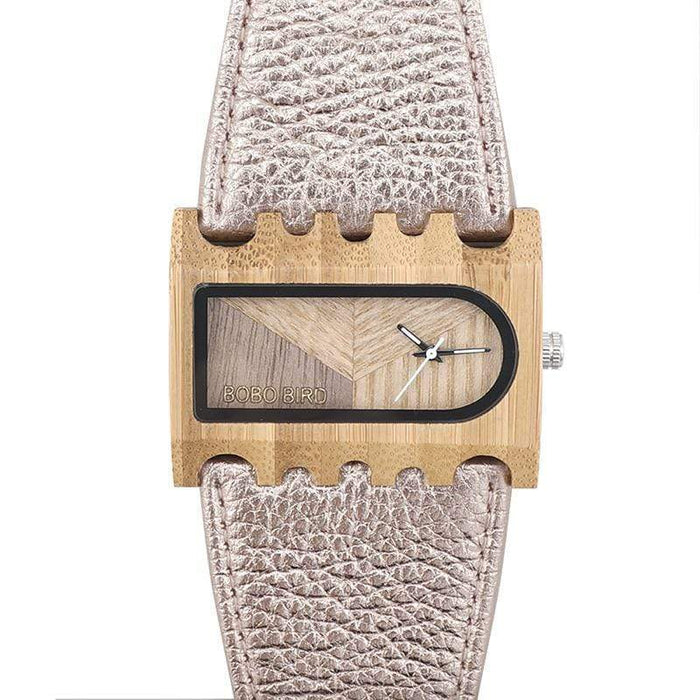 BOBO BIRD Wooden Watch With Leather Band