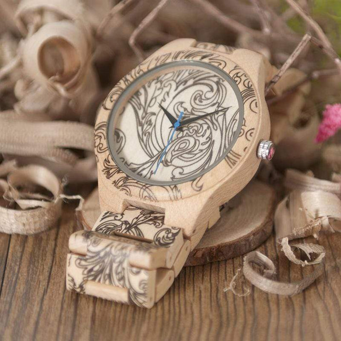 BOBO BIRD Reloj de madera de diseño 