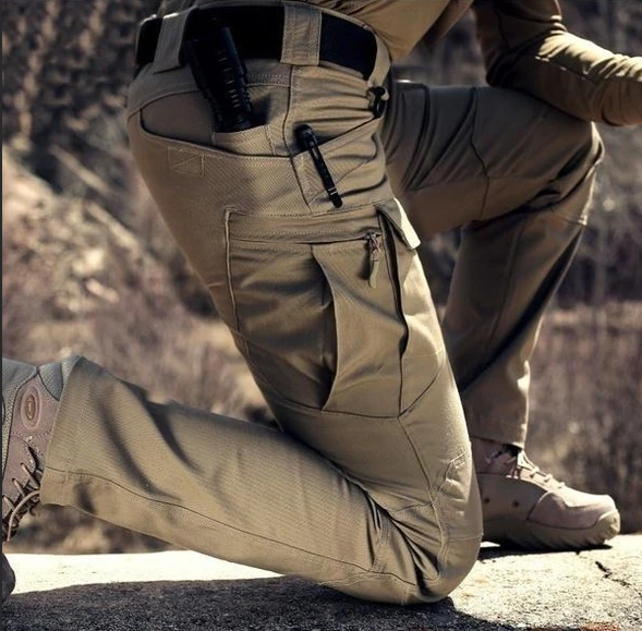 Rugged Outdoor Tactical Waterproof Pants - Multi-Pocket, Ripstop, Quick Dry Design for Adventure Enthusiasts