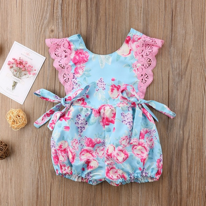 Floral Printed Jumpsuit for Baby Girl