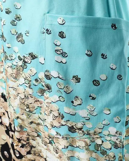 Plus Size Casual Dress with Leopard Print & Pockets