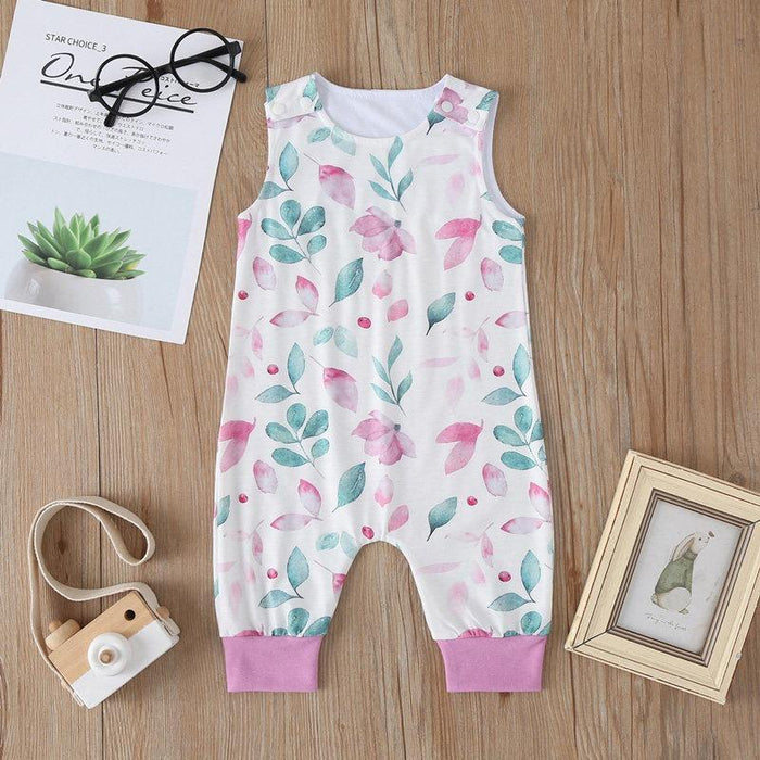 Bloemenpatroon bodysuits voor baby 