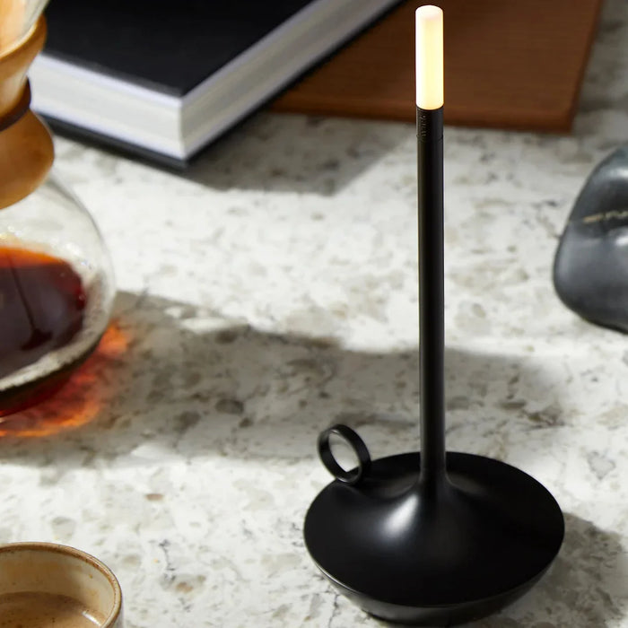 Elegant Portable LED Wick Table Lamp - Versatile & Adjustable Brightness for Any Setting