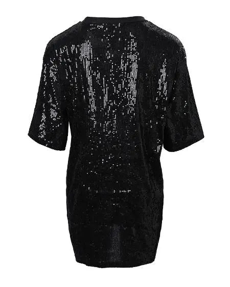 Sequin Dress with Letter Design