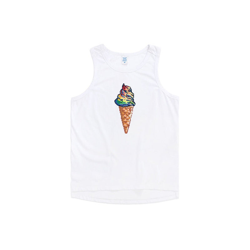Pixelated Unicream Oversized Tank Top