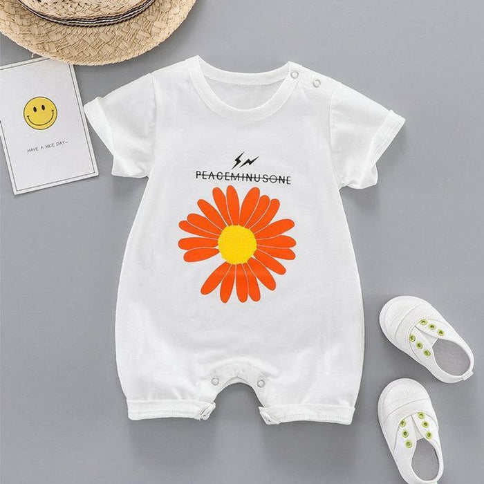 Daisy Pattern Bodysuit for Baby Girl