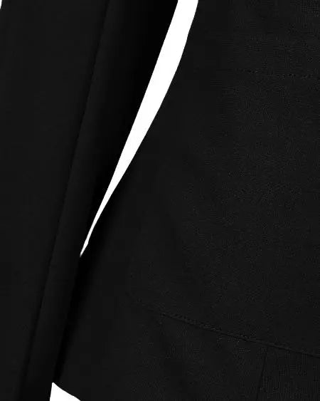 Combinatie blazer met revershals en broek met trekkoord 