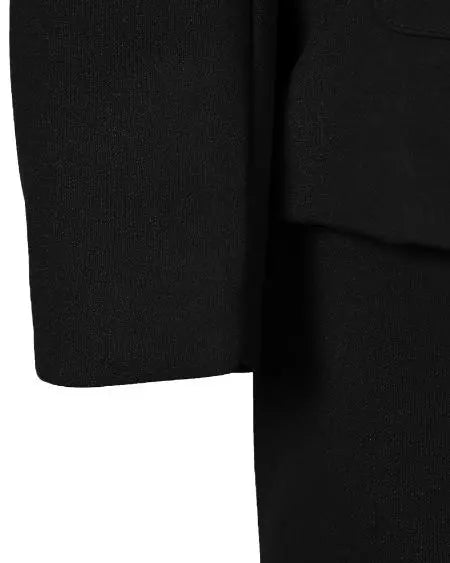 Combinatie blazer met revershals en broek met trekkoord 