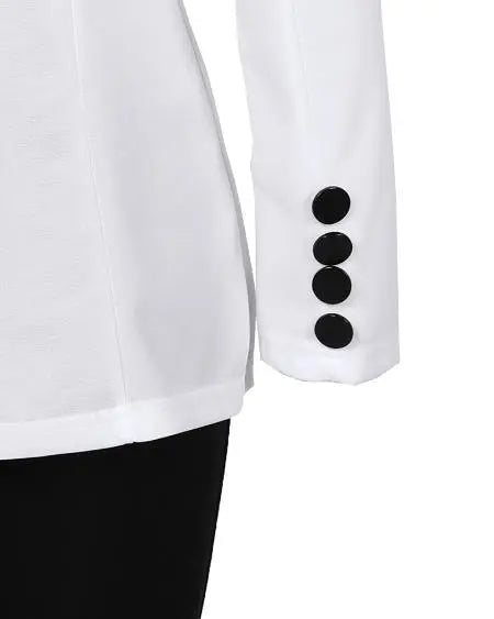 Plain Pants & Double Breasted Blazer Set