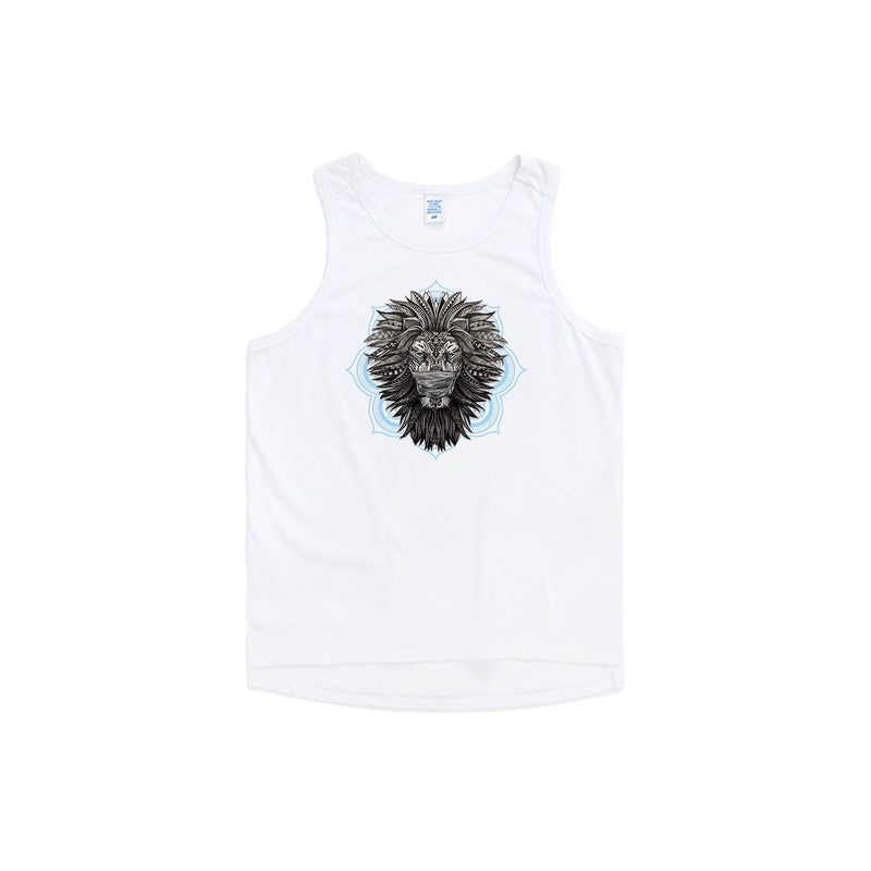 Masked Tribal Lion Oversized Tank Top