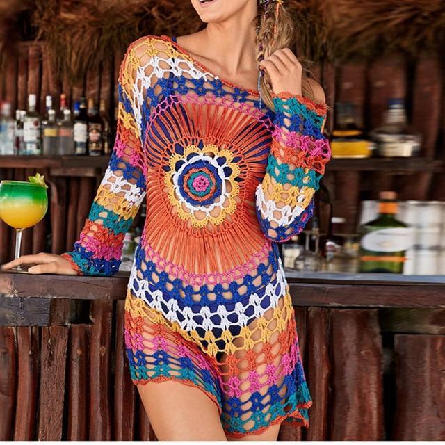 Colorfull Crochet Cover Up