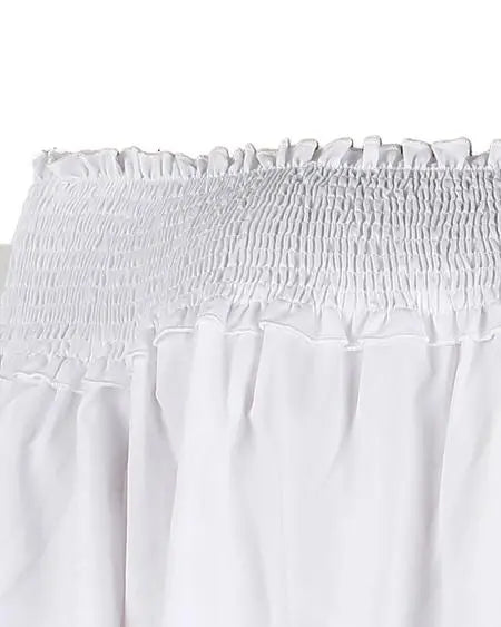 Casual off-shoulder jurk met klokmouwen 