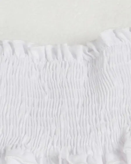 Casual off-shoulder jurk met klokmouwen 