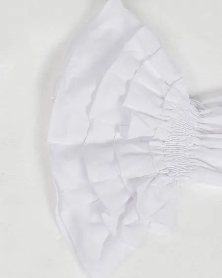 Casual off-shoulder jurk met klokmouwen 