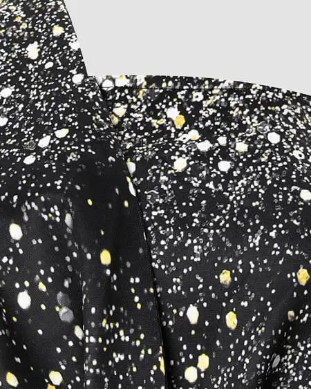 Jumpsuit met één schouder en strikdetail 